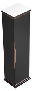 Dulap baie Hermes, 39x141x31cm, Negru
