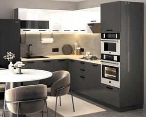 Bucatarie Daria colt V1 Alb Antracit