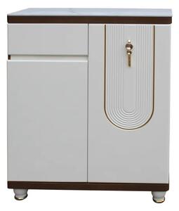 Pantofar MDF Linea crem deschis 80x33x99 cm