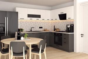 Bucatarie Daria colt V2 Alb Antracit
