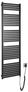 Aqualine Aqualine, element electric de încălzire TONDI-E, drept, 450x1690 mm, 600W, negru mat, DE446T