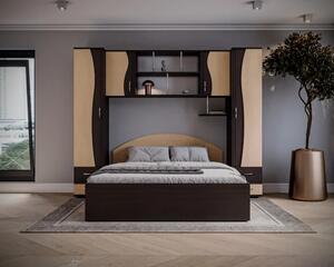 Dormitor Tineret, Wenge+Mesteacan 227x51 205x200 cm