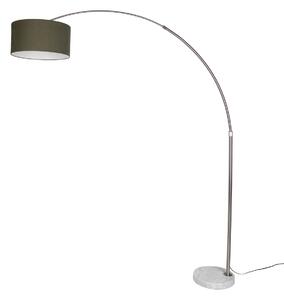 Lampă de podea din oțel cu abajur verde închis 50cm - XXL