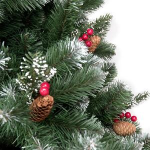 Pom artificial de Crăciun, pin alpin cu conuri de pin 220 cm