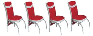 Set 4 scaune Arta New Red