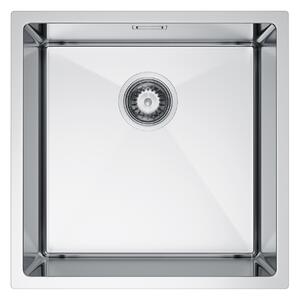 Erga HD, chiuvetă din oțel cu 1 cameră 440x440x210 mm, oțel, ERG-MLS-HD4444