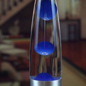 Lampa decorativa Lava Blue, 30W, inaltime 41 cm, alimentare priza