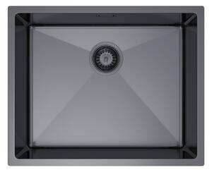 Erga HD, chiuvetă din oțel cu 1 cameră 540x440x210 mm, grafit, ERG-MLS-HD5444B