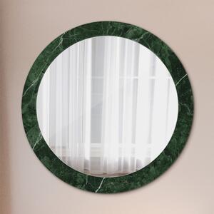 Decor oglinda rotunda Marmură verde fi 80 cm