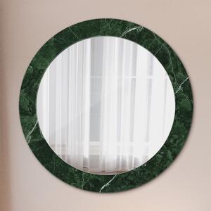 Decor oglinda rotunda Marmură verde fi 70 cm