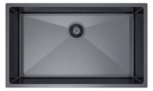 Erga HD, chiuvetă din oțel cu 1 cameră 740x440x210 mm, grafit, ERG-MLS-HD7444B