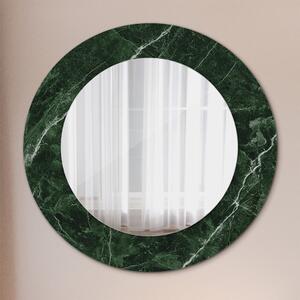 Oglindomat.ro Oglinda cu decor rotunda Oglinda cu decor rotunda Marmură verde lsdo-00247
