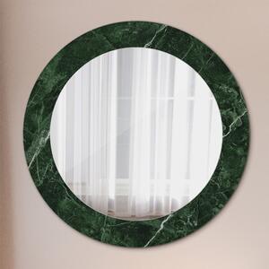 Decor oglinda rotunda Marmură verde fi 60 cm