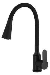 Gamma Flex 3000, baterie pentru chiuvetă de sine stătătoare cu braț flexibil, negru, GMA-BFX-3000BK