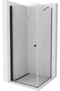 Mexen Pretoria cabină de duș cu balamale 100 x 100 cm, Transparent, Neagră - 852-100-100-70-00