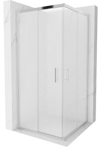 Mexen Rio cabină de duș pătrată 90 x 90 cm, Înghețat, Crom - 860-090-090-01-30