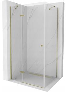 Mexen Roma cabină de duș cu balamale 110 x 80 cm, transparent, Aurie - 854-110-080-50-00