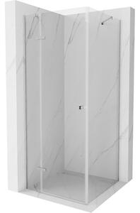 Mexen Roma cabină de duș cu balamale 90 x 90 cm, transparent, Crom - 854-090-090-01-00