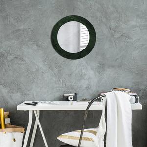Oglinda rotunda cu rama imprimata Marmură verde fi 50 cm