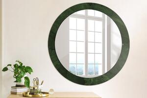 Oglinda rotunda cu rama imprimata Marmură verde fi 80 cm