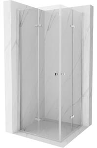 Mexen Lima Duo cabină de duș pliabilă 80 x 80 cm, transparent, crom - 856-080-080-02-00