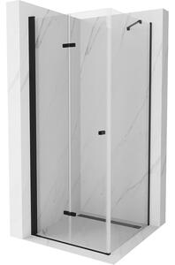 Mexen Lima cabină de duș pliabilă 100 x 100 cm, transparent, Neagră - 856-100-100-70-00