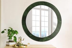 Oglinda rotunda cu rama imprimata Marmură verde fi 70 cm