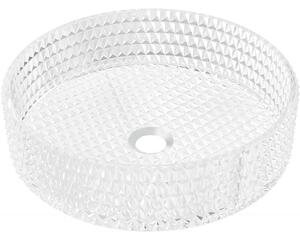 Mexen Aura, chiuveta blat din sticla, 39 x 39 cm, transparent, 24013900
