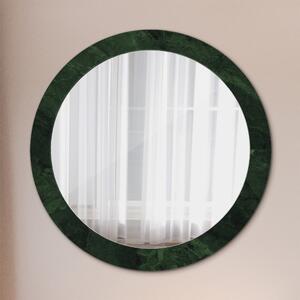 Oglinda rotunda cu rama imprimata Marmură verde fi 80 cm