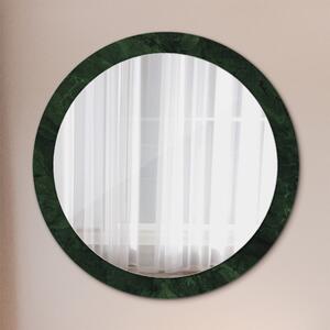 Oglinda rotunda cu rama imprimata Marmură verde fi 90 cm