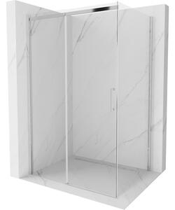 Mexen Omega cabină de duș extensibilă 120 x 80 cm, transparent, Crom - 825-120-080-01-00
