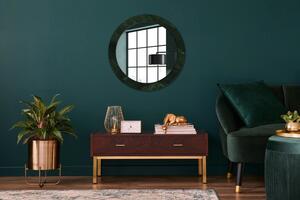 Oglinda rotunda cu rama imprimata Marmură verde fi 70 cm