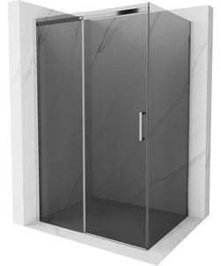 Mexen Omega cabină de duș extensibilă 100 x 70 cm, Grafit, Crom - 825-100-070-01-40