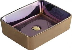 Mexen Catia, chiuveta blat 48x37x14 cm, violet-auriu, 21314855