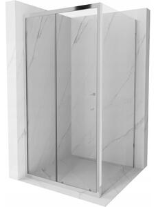 Mexen Apia cabină de duș extensibilă 100 x 100 cm, transparent, Crom - 840-100-100-01-00