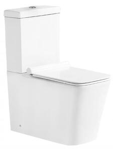 Mexen Cube WC compact și capac cu închidere lentă, Albă - 31014000