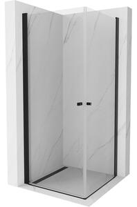 Mexen Pretoria Duo cabină de duș cu balamale 70 x 70 cm, transparent, Neagră - 852-070-070-70-00-02