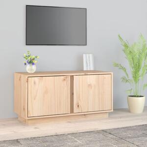 Comodă TV, 80x35x40,5 cm, lemn masiv de pin