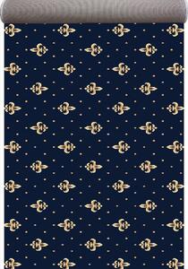 Traversa Covor, Lotos 15066-W, Albastru, Latime 100 cm, Diverse Lungimi