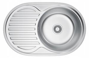 Erga HD, chiuvetă din oțel cu 1 cameră 770x500x160 mm, ERG-MLS-HD7750S