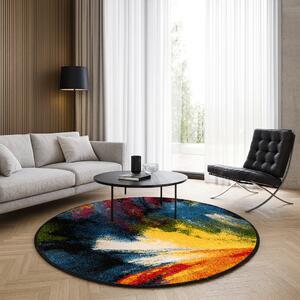 Covor Rotund, Model Kolibri 11017 180, Multicolor 100x100