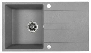 Kuchinox Laut, chiuveta granit cu 1 compartiment 760x440x174 mm + sifon, gri, LAV-SBZ_511Y