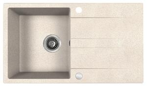 Kuchinox Laut, chiuveta granit cu 1 compartiment 760x440x174 mm + sifon, bej, LAV-SBZ_411Y