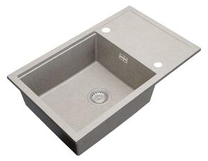 Gamma Advance 8050, chiuvetă granit cu 1 compartiment 800x500x210 mm, bej, GMA-ZLE000151