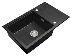 Gamma Advance 8050, chiuvetă granit cu 1 compartiment 800x500x210 mm, negru cu pete, GMA-ZLE000147