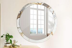 Decor oglinda rotunda Marmură albă fi 100 cm