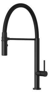 Gamma Vento Slim, baterie înaltă pentru chiuvetă, negru mat, GMA-BVOS-BK