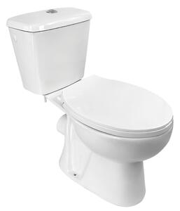 Kuchinox Lario, combinație WC, spălare dublă 3/6l, scurgere spate, capac cu închidere lentă, alb, LAV-VKL_604P