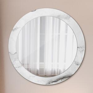 Oglinda rotunda cu rama imprimata Marmură albă fi 70 cm