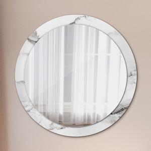 Oglinda rotunda cu rama imprimata Marmură albă fi 90 cm